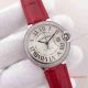 2017 Replica Ballon Bleu De Cartier Ladies Watch Diamond Bezel Red leather band (2)_th.jpg